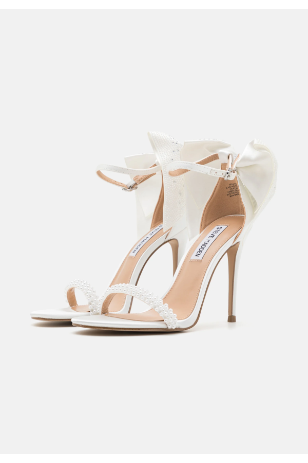 Scarpa da sposa avorio, sandalo in satin di seta lorusso alta moda