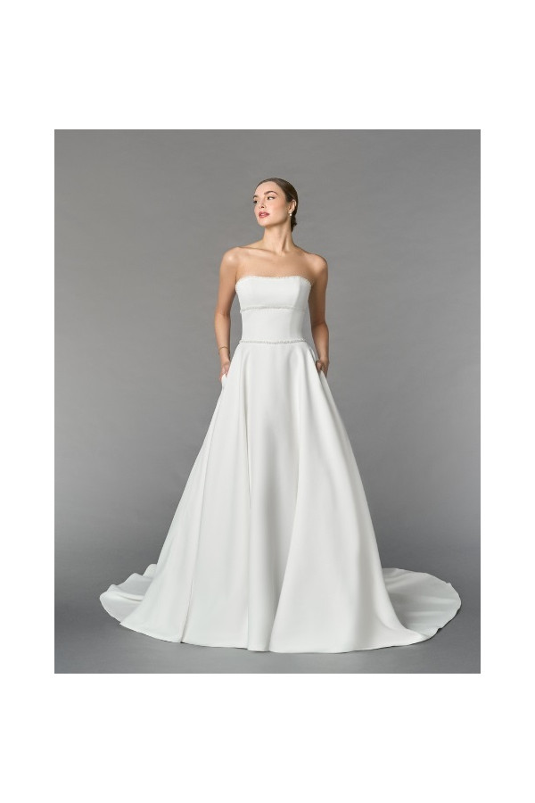 abito da sposa 55268-ja-26 bianco, ampio, mikado, ring