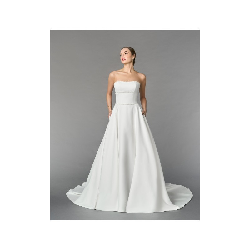 abito da sposa 55268-ja-26 bianco, ampio, mikado, ring