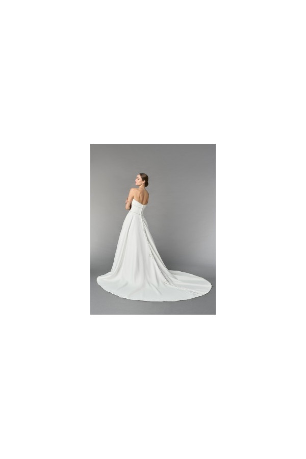 abito da sposa 55268-ja-26 bianco, ampio, mikado, ring