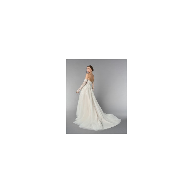 abito da sposa 55255, bianco, tulle, ampio, Ring