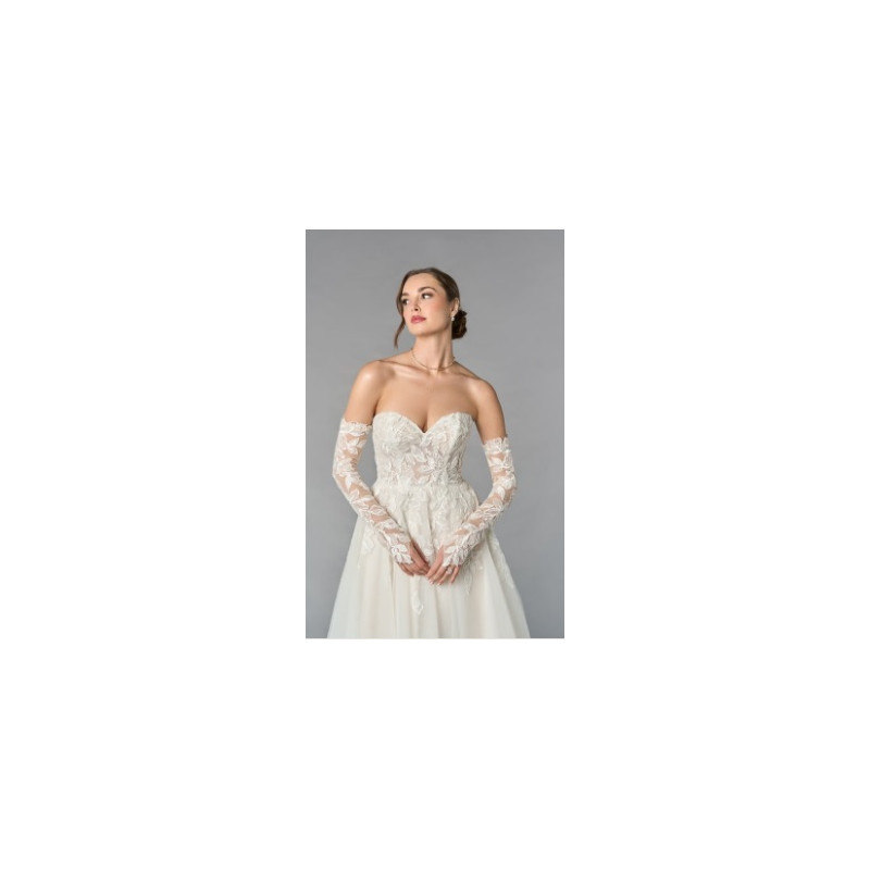 abito da sposa 55255, bianco, tulle, ampio, Ring