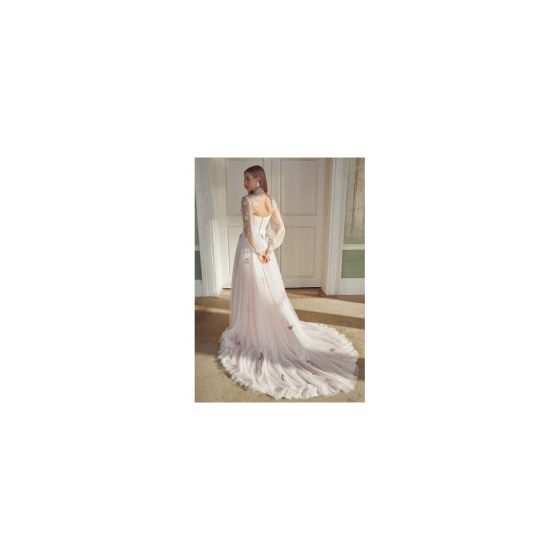 abito da sposa 44565-ja-26, cipria, tulle ricamato, Sincerity