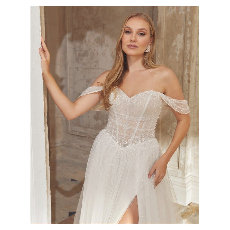 Abito da sposa 44564-ja-26, avorio, scivolato, tulle Sincerity