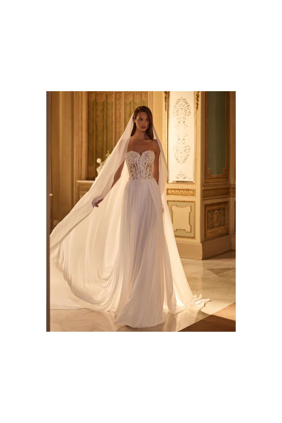 antea abito da sposa avorio in pizzo scivolato e sexy alberto palatchi