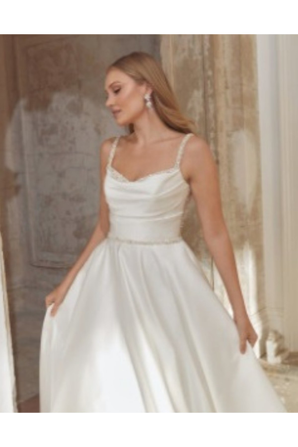 Abito da sposa 44549-ja-26 avorio, ampio, mikado, sincerity