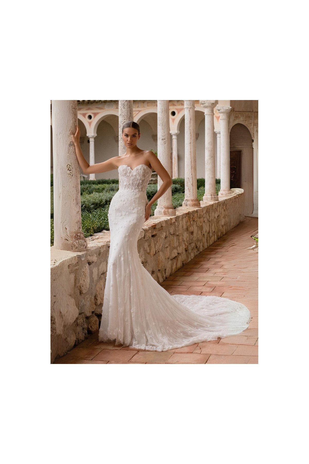 Abito da sposa 26MS-01-MK-26, avorio, pizzo, sirena,, Mercedes
