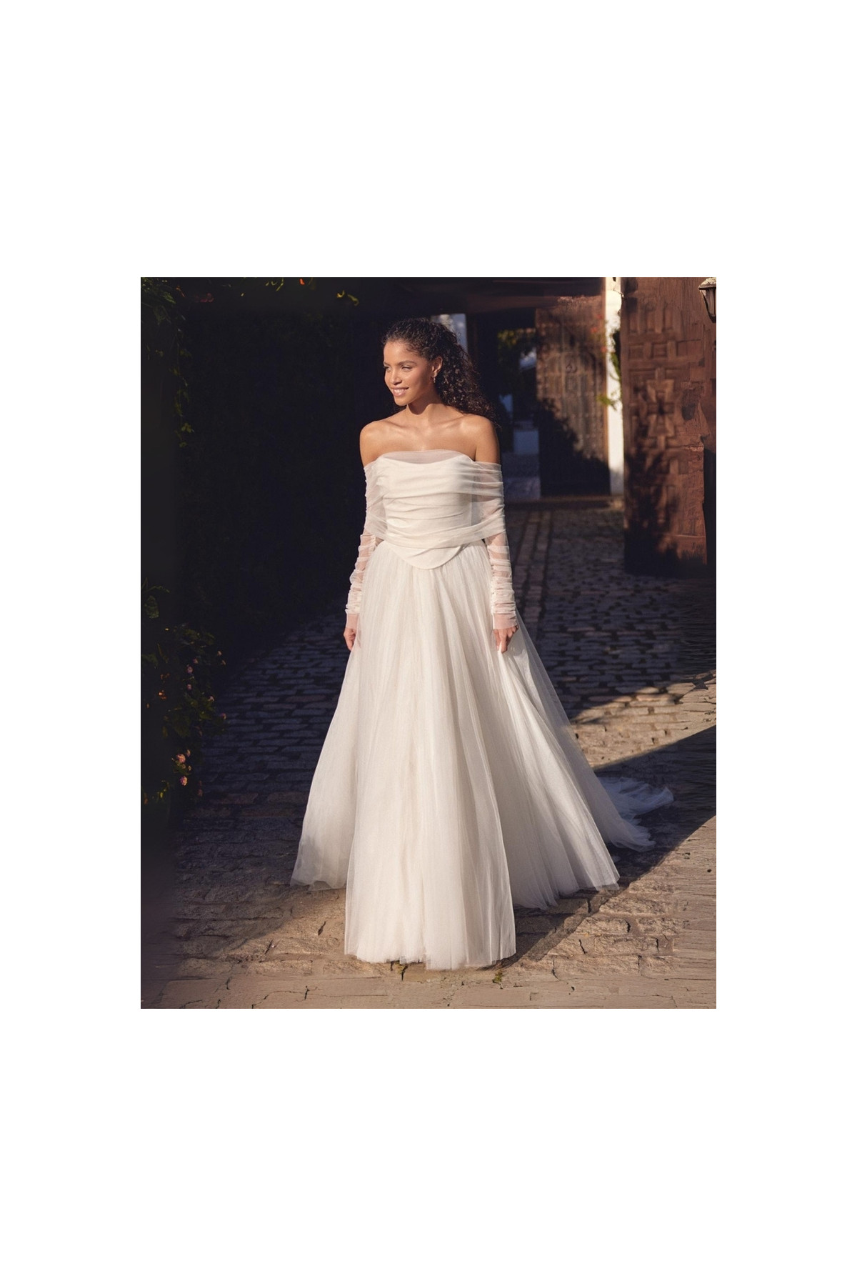 Abito da sposa avorio in tulle spumeggiante 66435 Lillian West