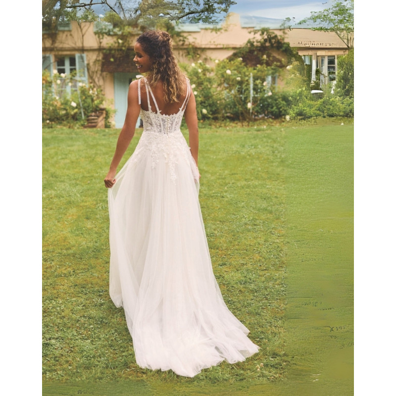 Abito da sposa 20051-JA-26, avorio, tulle, ampio, Sweetheart