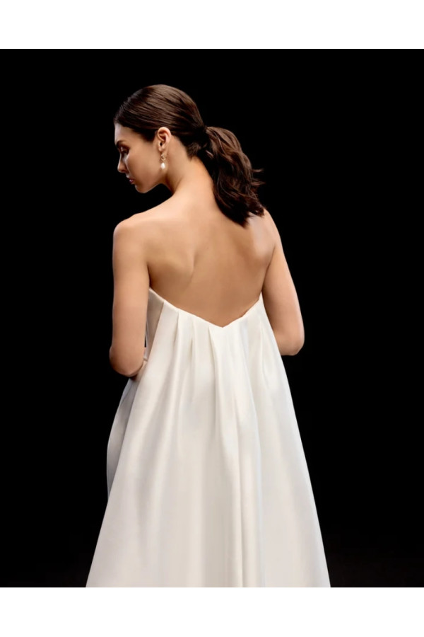 Kingston Abito da sposa avorio ampio in tulle di Justin Alexander