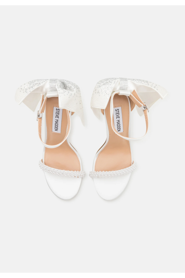Scarpa da sposa avorio, sandalo in satin di seta lorusso alta moda