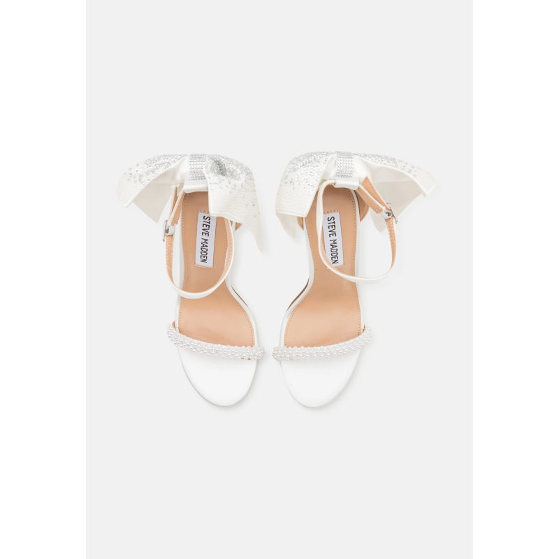 Scarpa da sposa avorio, sandalo in satin di seta lorusso alta moda