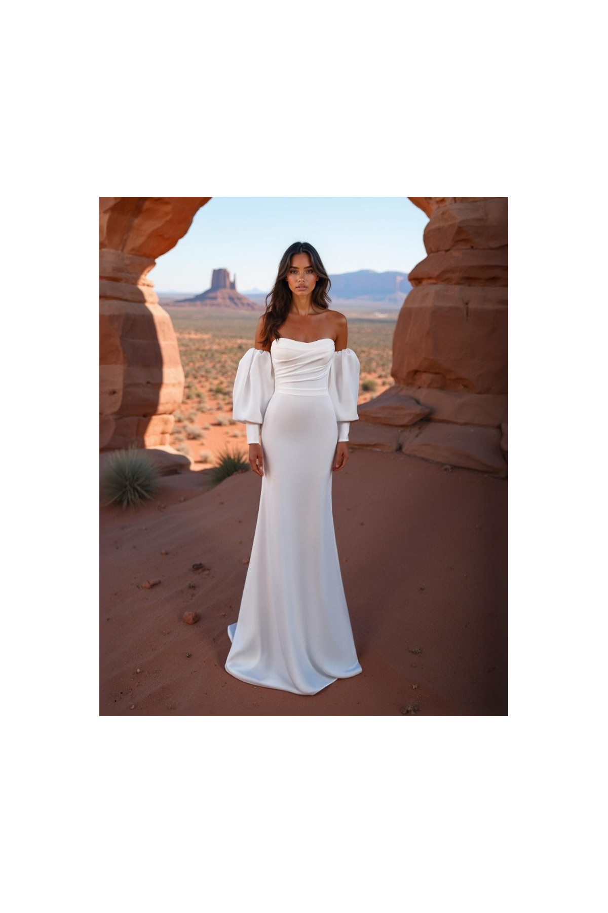 Abito da sposa 26JFY-17-MK-26, bianco, mikado, a sirena, Just For You