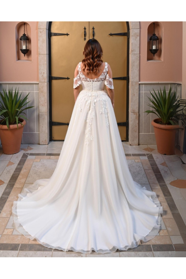 abito da sposa 26CUR-14-MK-26, avorio, pizzo, Miss Kelly