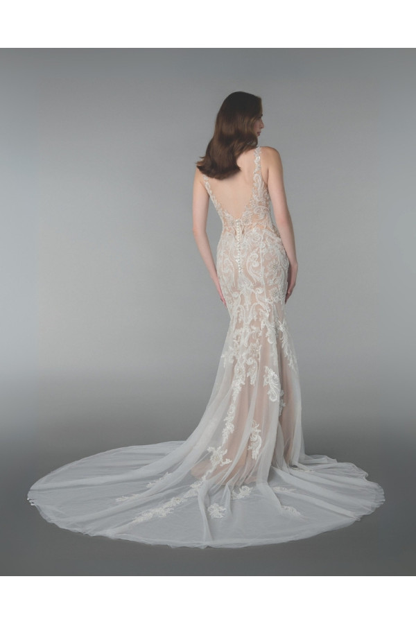 Abito da sposa SOLANA-JA-26-11396 morbido, chiffon, Adore
