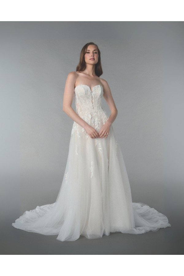 Abito da sposa SOLANA-JA-26-11396 morbido, chiffon, Adore