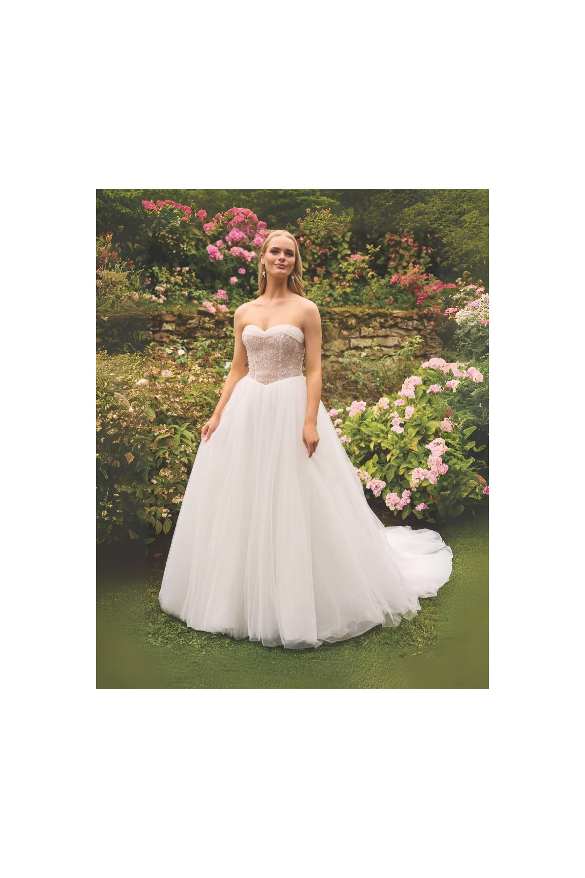 abito da sposa avorio a sirena in pizzo e organza di alberto palatchi