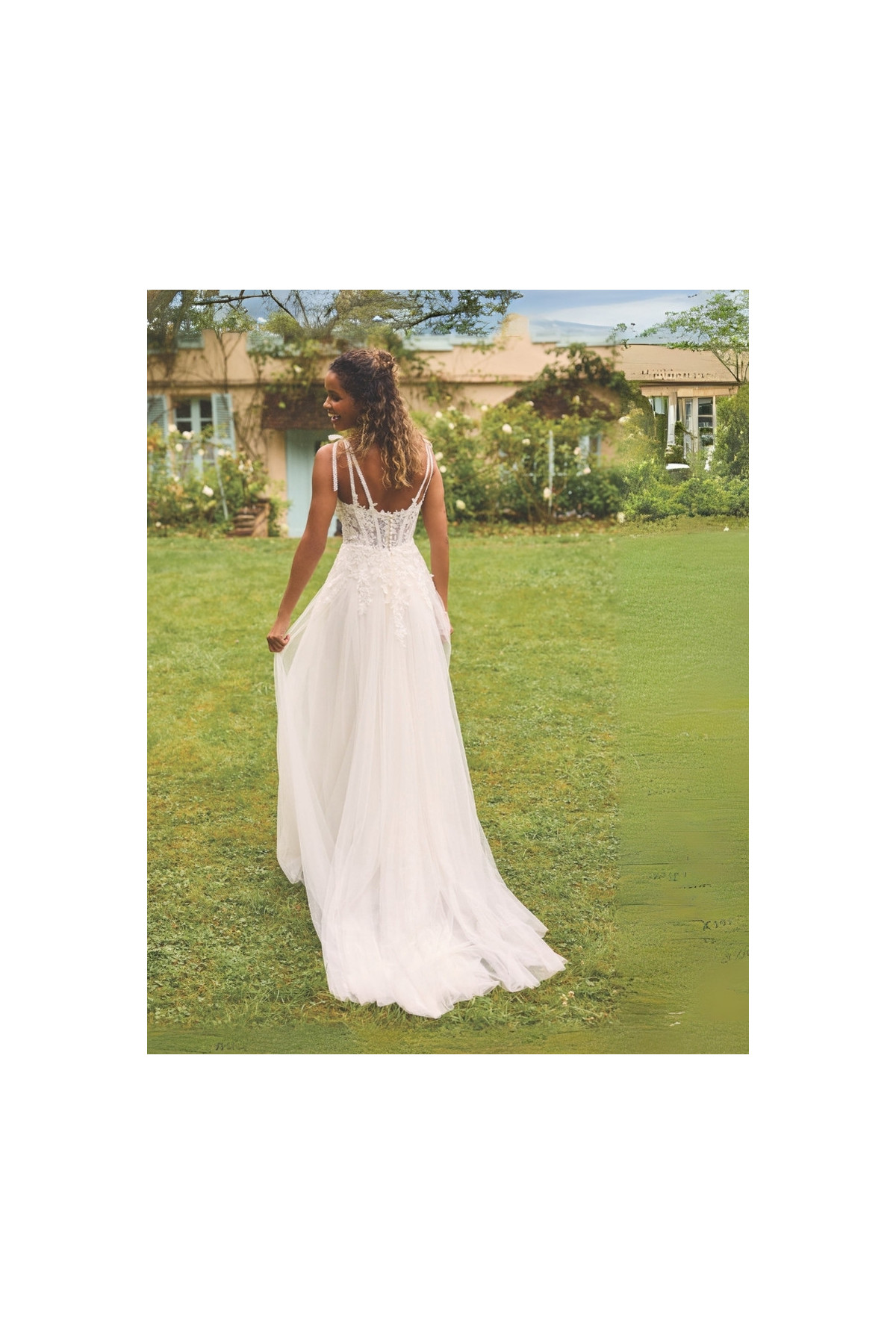 Abito da sposa Losna avorio stile sirena di Alberto Palatchi