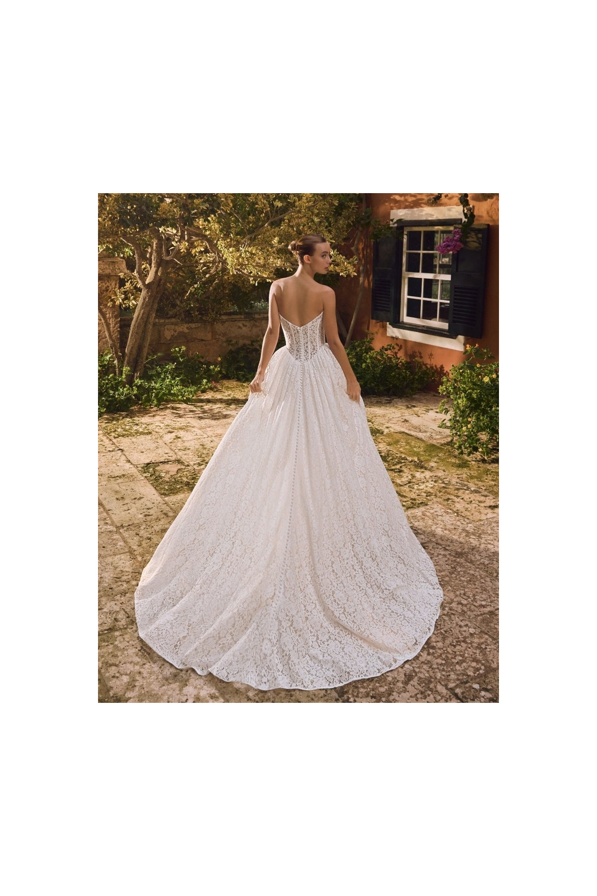 capucine abito da sposa avorio chiffone scivolato alberto palatchi