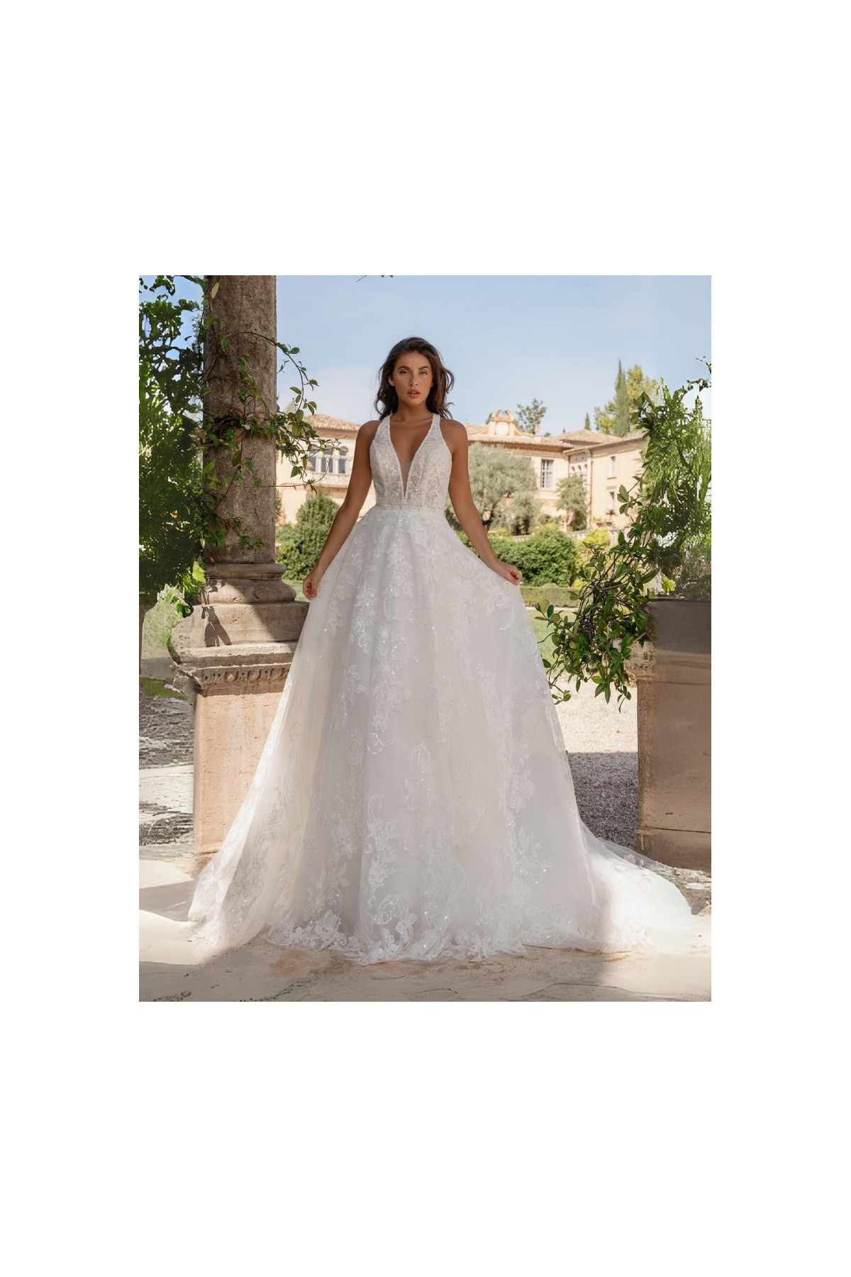 Abito da sposa 26DS-27-MK-26, avorio, pizzo, Divina Sposa