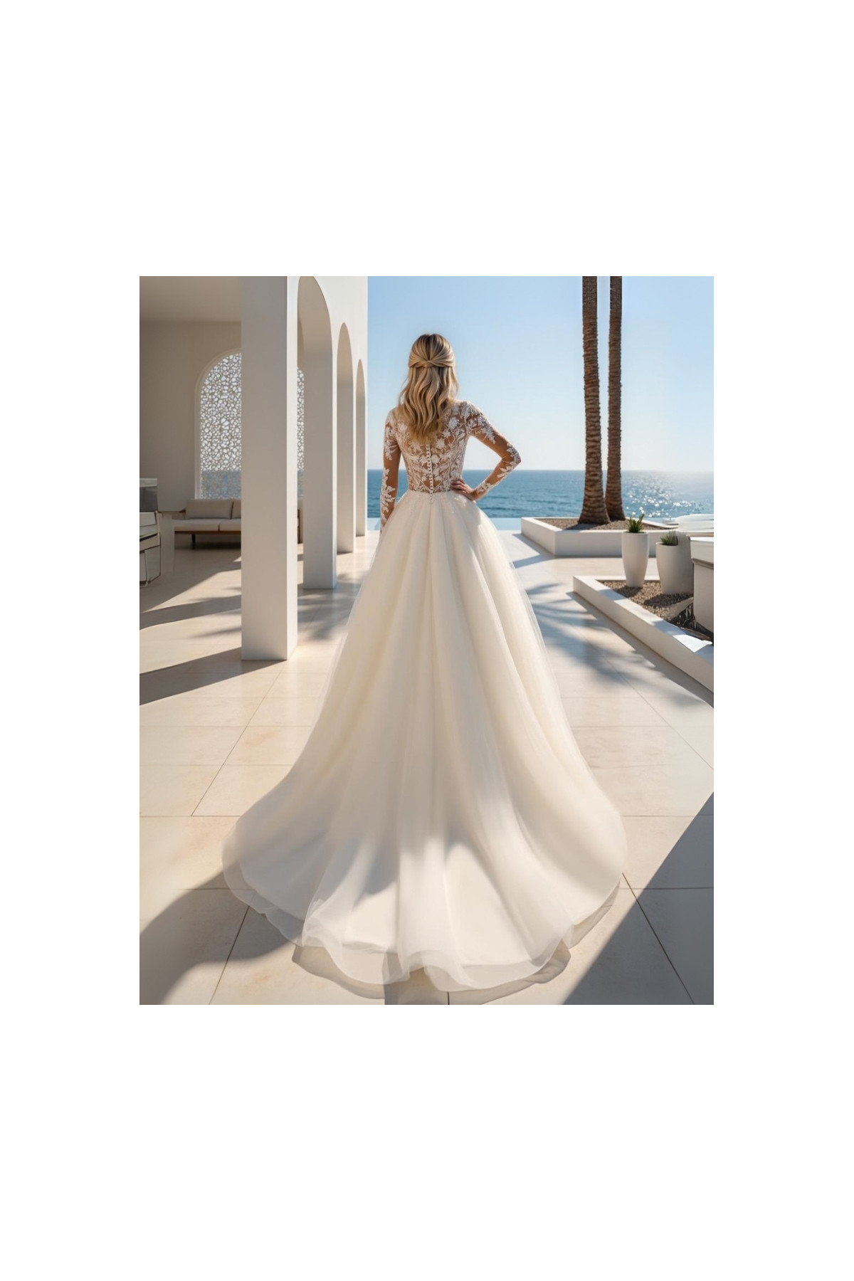 Abito da sposa 26MK-41-MK-26, avorio, ampio, tulle, Miss Kelly