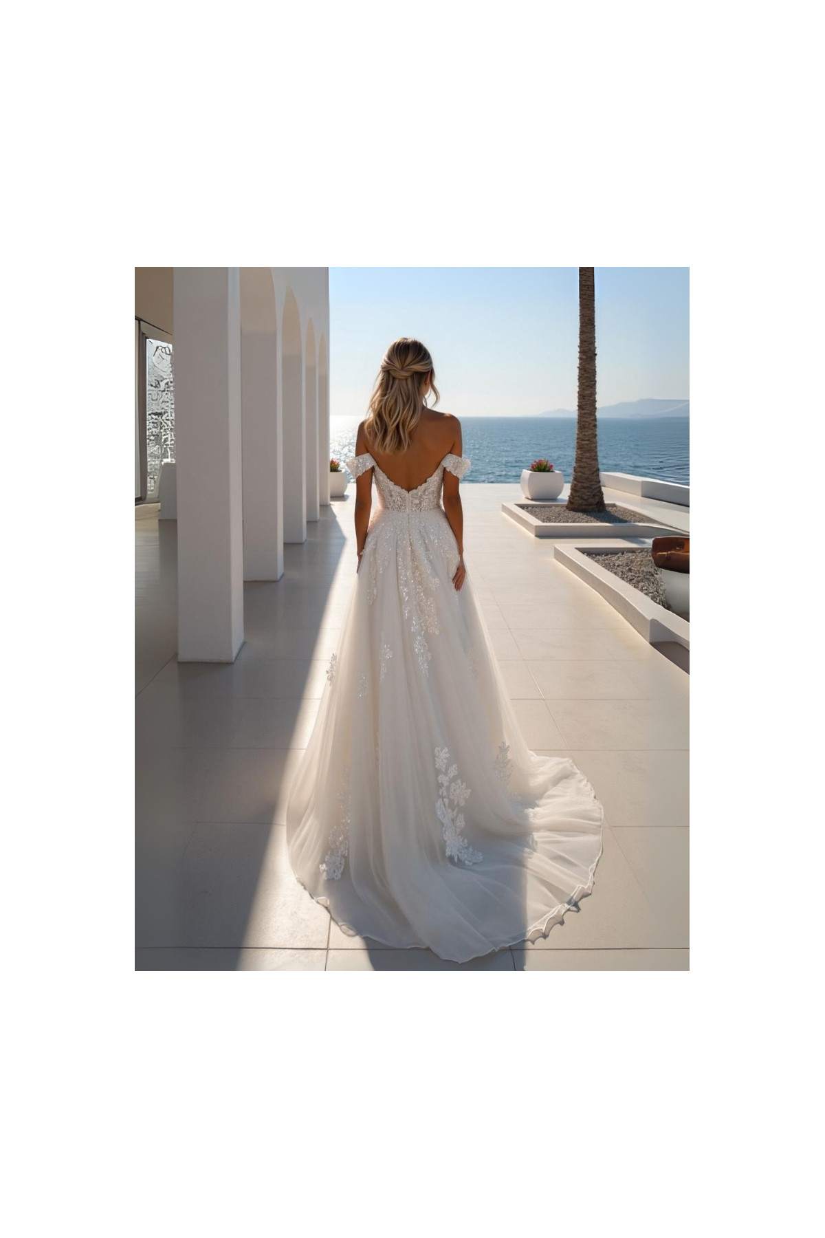 Abito da sposa 26MK-30-MK-26, avorio, tulle, ampio, Miss Kelly