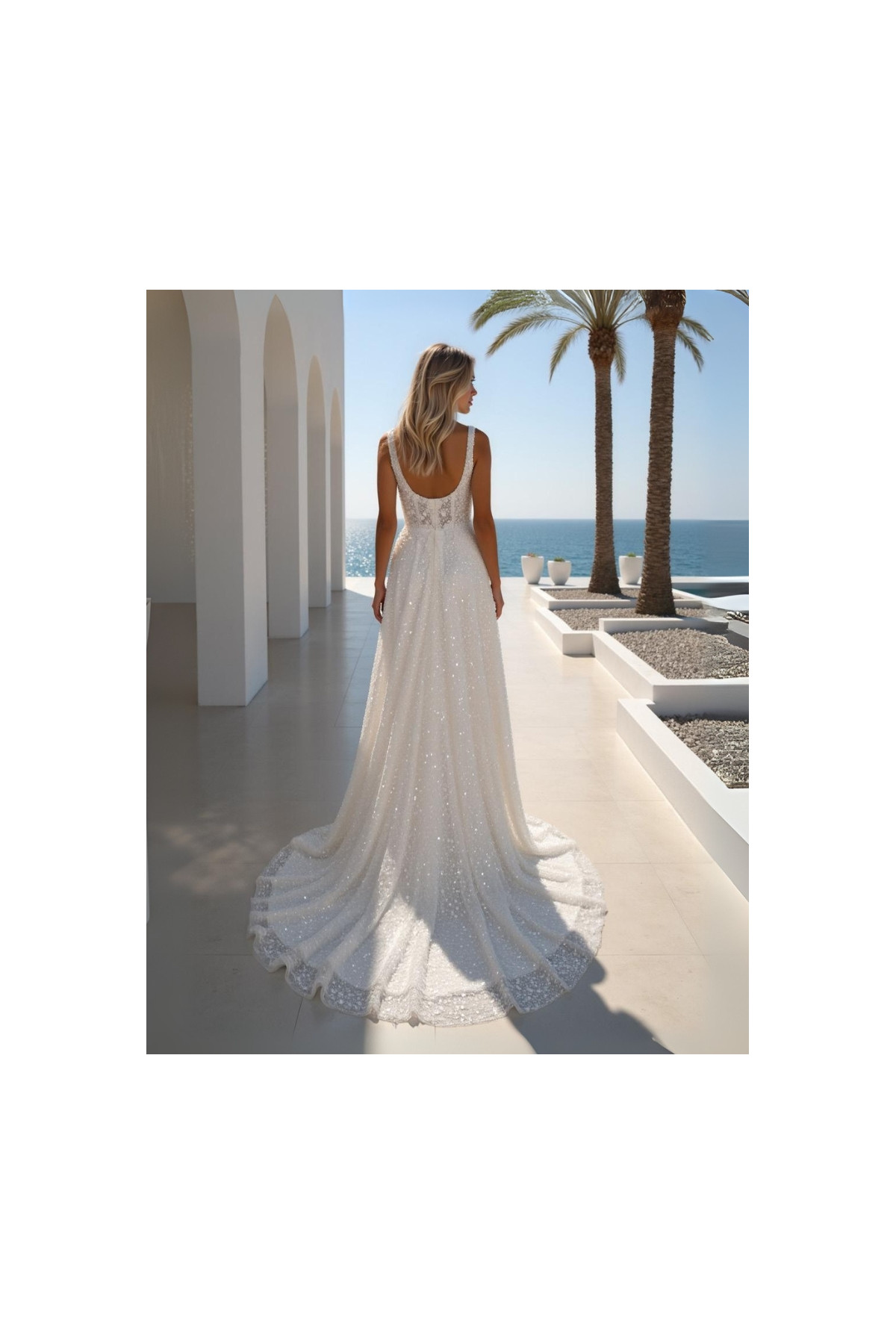 Abito da sposa 26MK-26-MK-26 , avorio, tulle, spacco, Miss Kelly