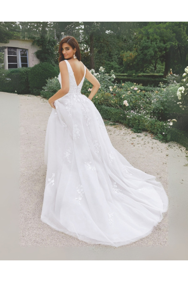 Abito da sposa 44529-Ja-26, organza, ampio, sincerity