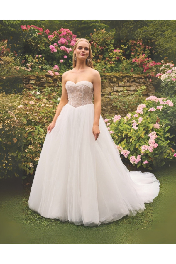 Abito da sposa 20065-Ja-26, avorio, tulle, ampio, Sweetheart