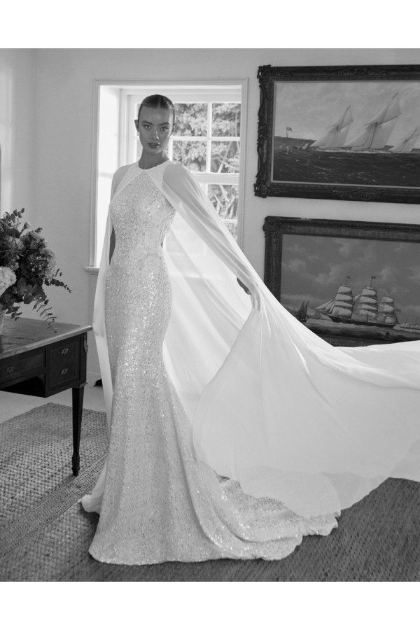 Abito da sposa Losna avorio stile sirena di Alberto Palatchi