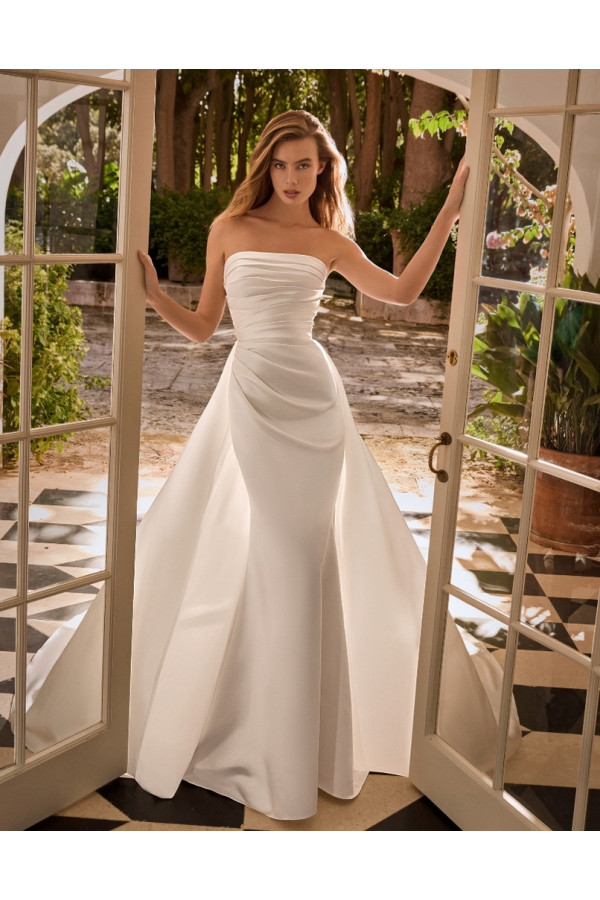 Ida Abito da sposa avorio a sirena di dochesse Alberto Palatchi