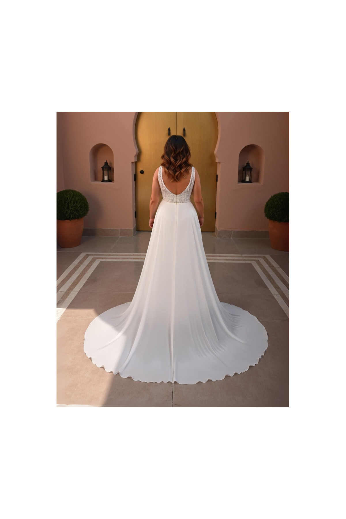 Abito da sposa 26CUR-01-MK-26, avorio, di tulle, Miss Kelly